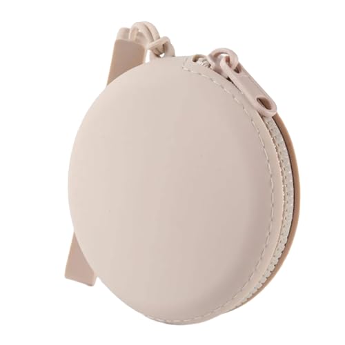 Modische Silikon-Tasche für Kleingeld und Zubehör, wasserabweisend, geeignet für Fitnessstudio, Wandern, täglichen Gebrauch, Silikon-Geldbörse, Bienenweiß, Mass Beauty von alloneslife