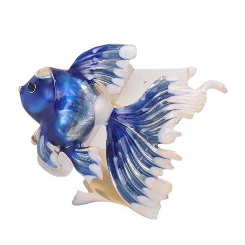 Schimmernd Goldfischbroschen Legierung Schmuck Tropfbeschichtung Handgefertigtes Lampennadel Kleidungszubehör Für Outfit Enhancer Realistischer Fischschmuck von alloneslife