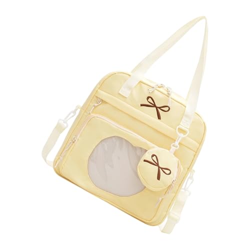 Trendy Transparent Fensterbeutel Leichtes Nylon Design Verstellbares Crossbody Gurt Geräumige Essentielle Handtasche Für Teen Girls Buchtasche von alloneslife