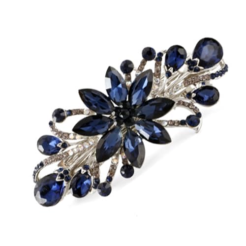 Zarter Fascinator für Damen, mit Strasssteinen, Blume, Kopfbedeckung für Mädchen, zartes Haar-Accessoire, 1920er-Jahre-Haarspange von alloneslife