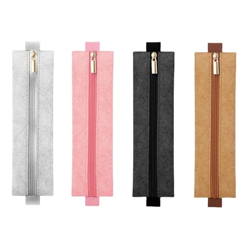 alloneslife 4 PCs Elastic Pen Bag School Bleistift Organisatoren PU Leather Hülle Für Notebook Bindemittel Planer Bücher Elastizität Beutel Für Notizbuch von alloneslife
