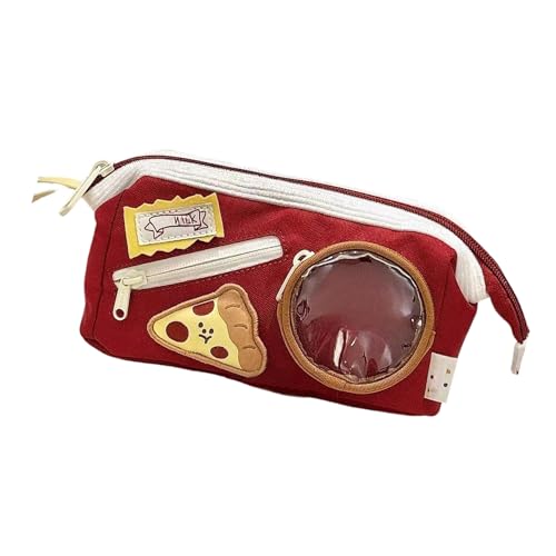 alloneslife Cartoon Bleistiftkoffer Großer Polyesterstifte Beutel Taschen Multi Fächer Stiftbeutel Große Kapazitätsstifte Organisator Für Schüler Polyester Stifte Gehäuse Klassenzimmer Essentiell von alloneslife