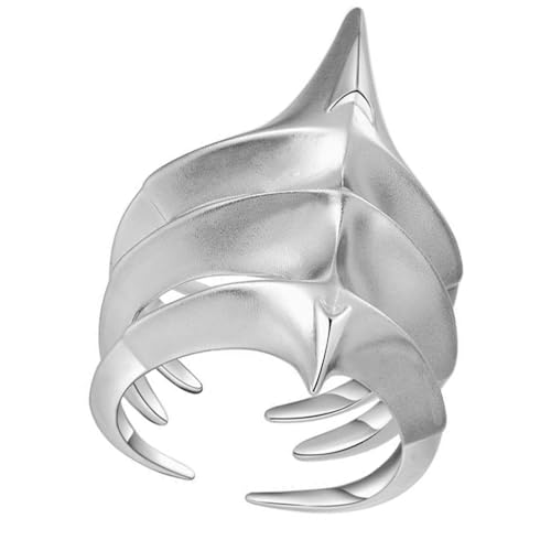 alloneslife Einfache Öffnungsringe Unregelmäßige Form Unisex Einstellbare Legierungstextur Geeignet Für Hochzeit Und Partys Tragen Offen von alloneslife