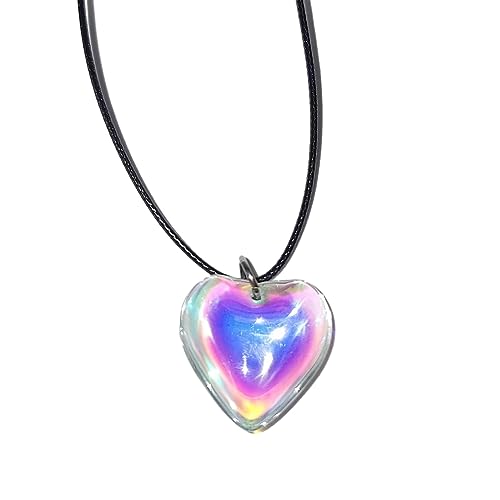 alloneslife Fashion Trend Loves Anhänger Schlüsselbeinkette Temperament einfach kalt verstellbar schwarz Seil Halskette von alloneslife