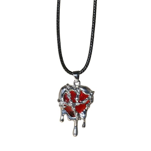 alloneslife Gothic Punk Crystal Heart Halskette Vintage Hohle Liebe Anhänger Halsketten Für Frauen Schlüsselbein Kette Luxus Party Schmuck Kristall Herz Halskette Für Mädchen alloneslife Gothic Punk Crystal Heart Halskette Vintage Hohle Liebe Anhänger Halsketten Für Frauen Schlüsselbein Kette Luxus Party Schmuck Kristall Herz Halskette Für Mädchen von alloneslife
