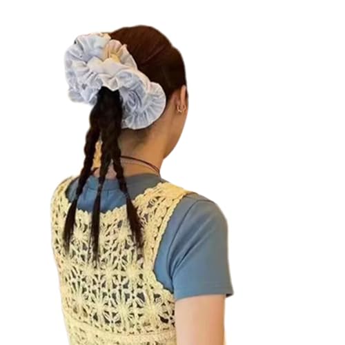 alloneslife Haargummis, Haargummis für Damen, elegante elastische Haargummis, weich und bequem, Haar-Zubehör, Haarband, Styling-Werkzeug (weiß) von alloneslife