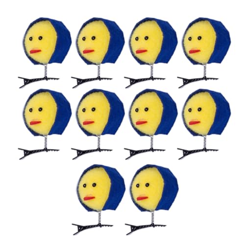 alloneslife Haarspangen, Haarspangen für Damen, kleine Feder-Haarspangen für Mädchen, Teenager, Weihnachten, Strumpffüller, Haarnadel, Karneval, Party, Haarspangen (Hühnermutter) von alloneslife