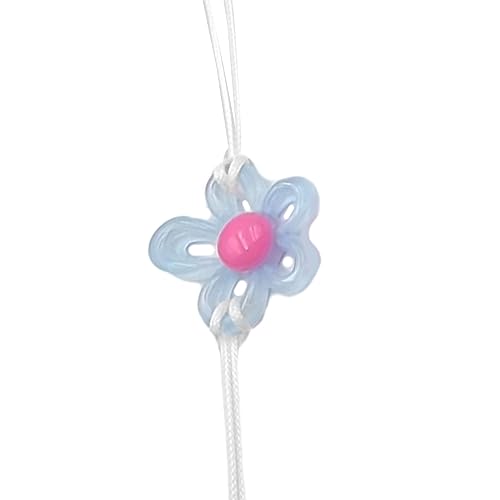 alloneslife Halskette mit hohlem Blumen-Anhänger, Halsband, Halskette, Choker, doppellagig, Schnürhalskette, Modeschmuck von alloneslife