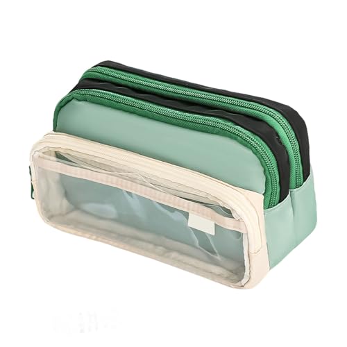 alloneslife Japanisches transparentes Federmäppchen, große Kapazität, Stifttasche, Schule, Bürobedarf, ästhetisch, transparente Tasche, japanischer Stil, Stift, Schule, Bürobedarf, C von alloneslife