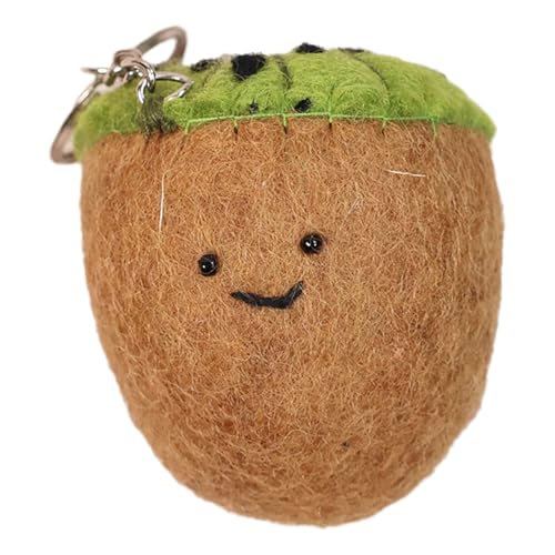 alloneslife Lebendige Farbschlüsselketten Accessoire Mode Filzform Fruchtform Schlüsselringe Tragbare Beuteldekoration Für Frauen Und Mädchen Handgefertigtes Schlüsselring von alloneslife