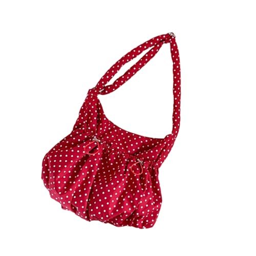 alloneslife Mode Dot Crossbody Geldbörse Verstellbares Riemen Plissierte Design Leichter Umhängetasche Täglich Verwenden von alloneslife