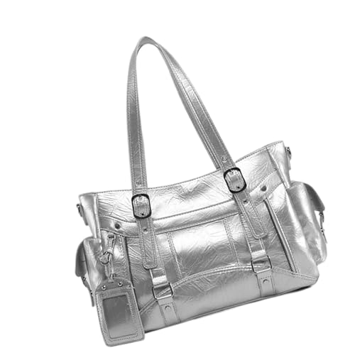 alloneslife Modernes Süßes Kühles Design Übergroße Handtasche Leicht Praktische PU Umhängetasche Mehrzweck Für Den Täglichen Gebrauch Stilvolle Umkehrtasche Mit Großer Kapazität Für Reisen von alloneslife