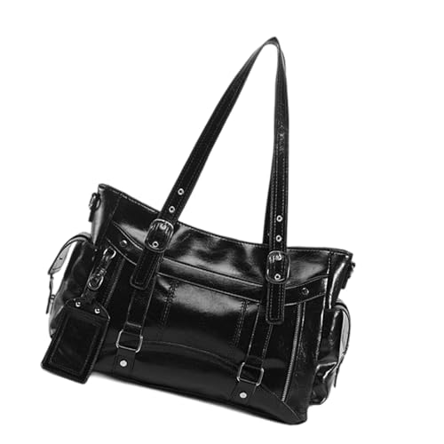 alloneslife Modernes Süßes Kühles Design Übergroße Handtasche Leicht Praktische PU Umhängetasche Mehrzweck Für Den Täglichen Gebrauch Stilvolle Umkehrtasche Mit Großer Kapazität Für Reisen von alloneslife