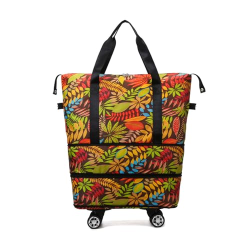 alloneslife Praktische Oxfords Fabric Spinner Trolley Tasche Mit Doppelschichtorganisation Und Soft Grip Design Airport Friendly Spinner Carryall Tasche von alloneslife