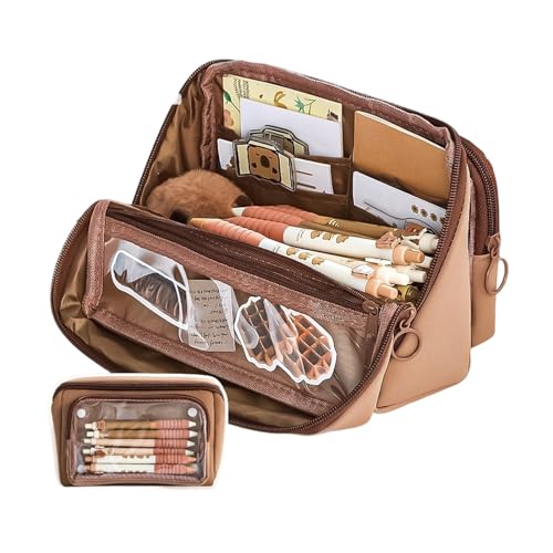 alloneslife Schulstiftkoffer Großer Kapazität Stiftbeutel Einfache Inhaber Für Marker Kunstbedarf Aufbewahrung Für Schüler Ästhetische Tasche Einfache Box School Office Supplies von alloneslife