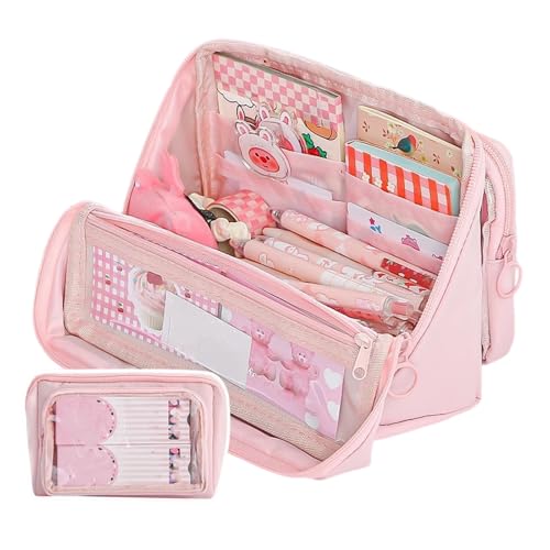 alloneslife Schulstiftkoffer Großer Kapazität Stiftbeutel Einfache Inhaber Für Marker Kunstbedarf Aufbewahrung Für Schüler Ästhetische Tasche Einfache Box School Office Supplies von alloneslife