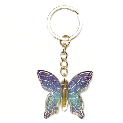 alloneslife Stilvoller Schmetterlings Key Ringe Farbenfroh von alloneslife
