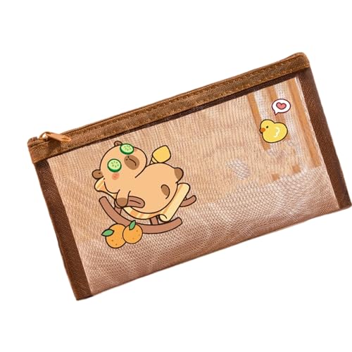 alloneslife Tierstiftkoffer Großer Kapazität Stift Für Schullieferungen Marker Schere Aufbewahrung Schöner Beutel Capybara Bag Box Beutel von alloneslife