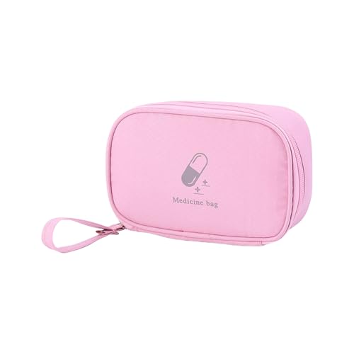 alloneslife Tragbare Erste Aid Bag Leere Medizinische Reisemedizinbeutel Doppelzipper Handy Pills Tasche Für Home Medicine Organizer von alloneslife