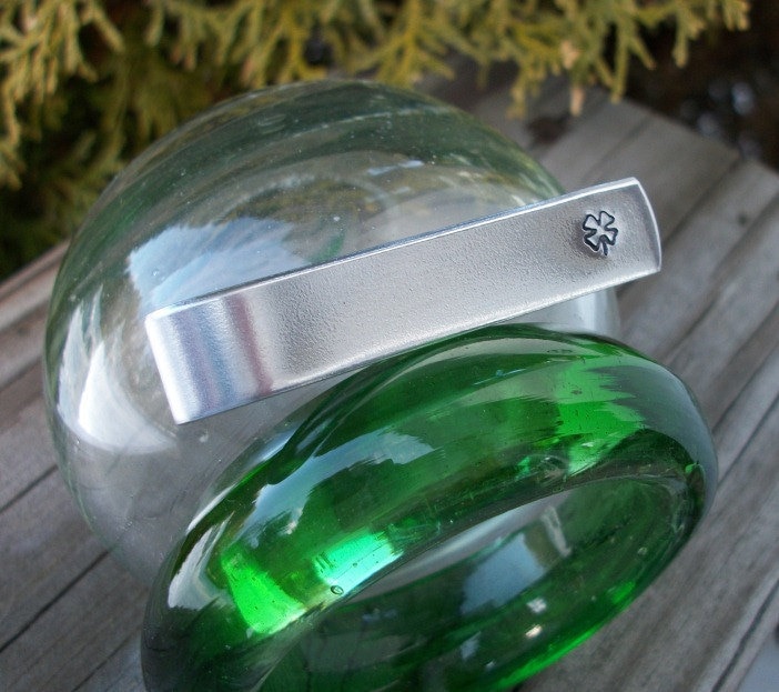 Vier Kleeblatt Aluminium Krawatte Bar/Krawattenklammer - Hochzeitsfeier Trauzeuge Geschenk Kann Auch Personalisiert Werden Vier Kleeblatt Aluminium Krawatte Bar/Krawattenklammer - Hochzeitsfeier Trauzeuge Geschenk Kann Auch Personalisiert Werden von allstrungout1