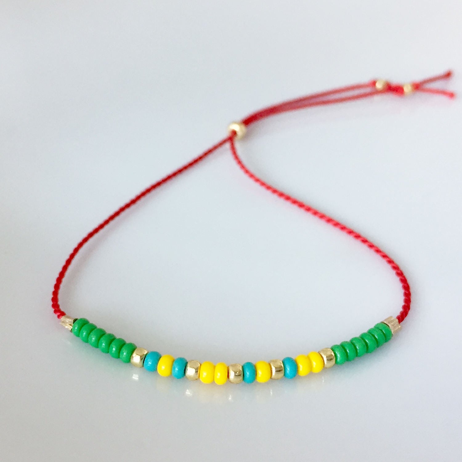 Art Mini-Morse-Code Armband - Rot Art Mini-Morse-Code Armband - Rot von allthesprinklesshop