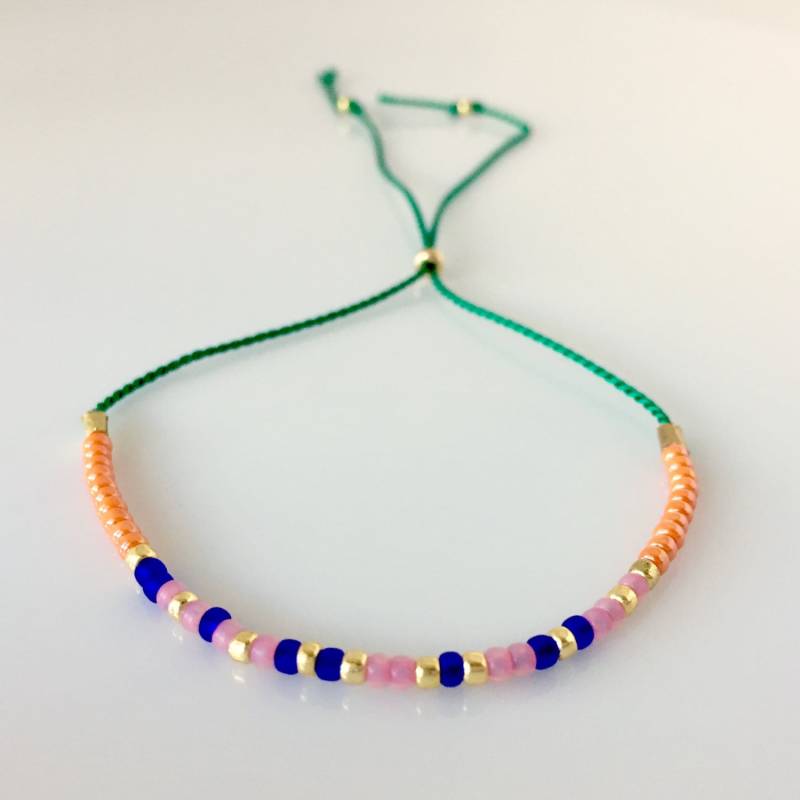 Dankbarkeit-Morse-Code-Armband - Grün Dankbarkeit-Morse-Code-Armband - Grün von allthesprinklesshop