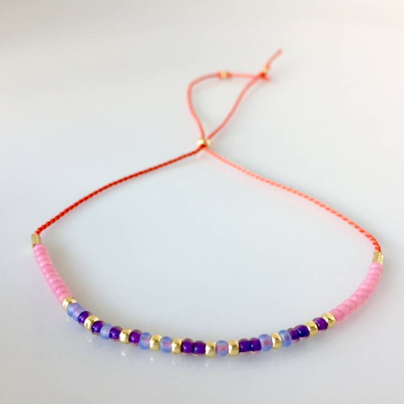 Dankbarkeit-Morse-Code-Armband - Orange Dankbarkeit-Morse-Code-Armband - Orange von allthesprinklesshop