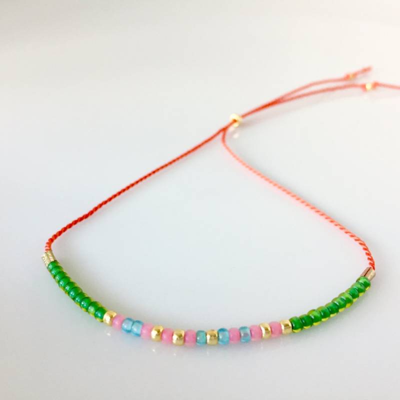 Frieden-Morse-Code-Armband - Orange Frieden-Morse-Code-Armband - Orange von allthesprinklesshop