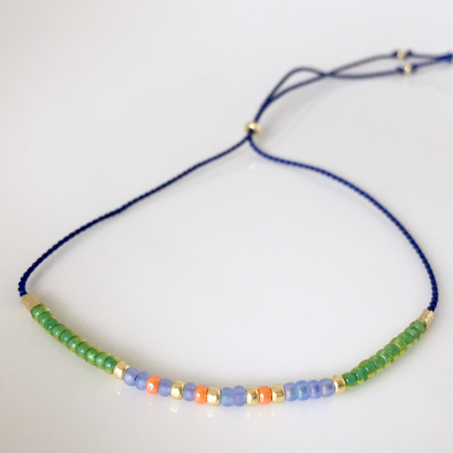 Glauben-Morse-Code-Armband - Blau Glauben-Morse-Code-Armband - Blau von allthesprinklesshop