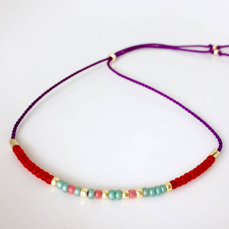 Glauben-Morse-Code-Armband - Lila Glauben-Morse-Code-Armband - Lila von allthesprinklesshop