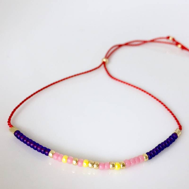 Glauben-Morse-Code-Armband - Rot Glauben-Morse-Code-Armband - Rot von allthesprinklesshop