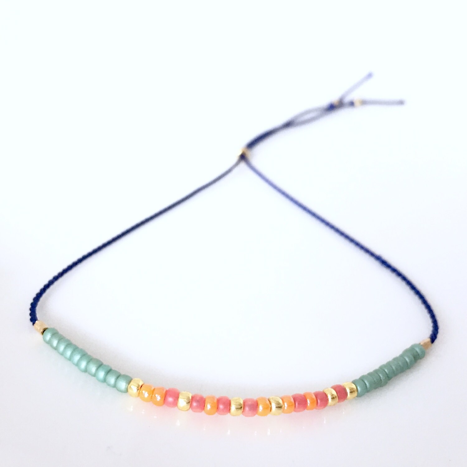 Grace-Morse-Code-Armband - Blau Grace-Morse-Code-Armband - Blau von allthesprinklesshop