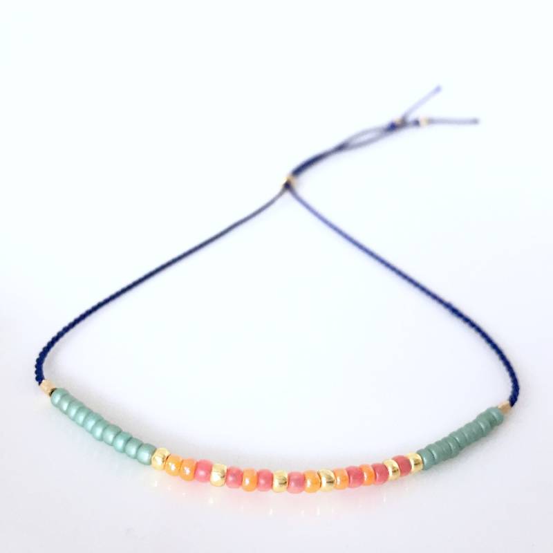 Grace-Morse-Code-Armband - Blau Grace-Morse-Code-Armband - Blau von allthesprinklesshop