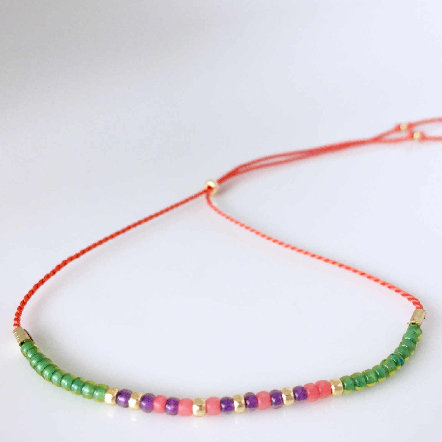 Grace-Morse-Code-Armband - Orange Grace-Morse-Code-Armband - Orange von allthesprinklesshop