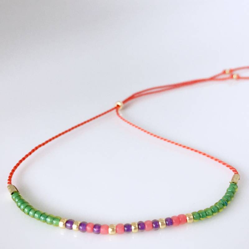 Grace-Morse-Code-Armband - Orange Grace-Morse-Code-Armband - Orange von allthesprinklesshop