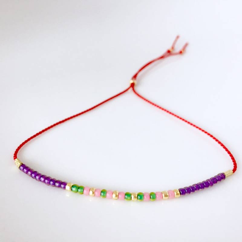 Grace-Morse-Code-Armband - Rot Grace-Morse-Code-Armband - Rot von allthesprinklesshop