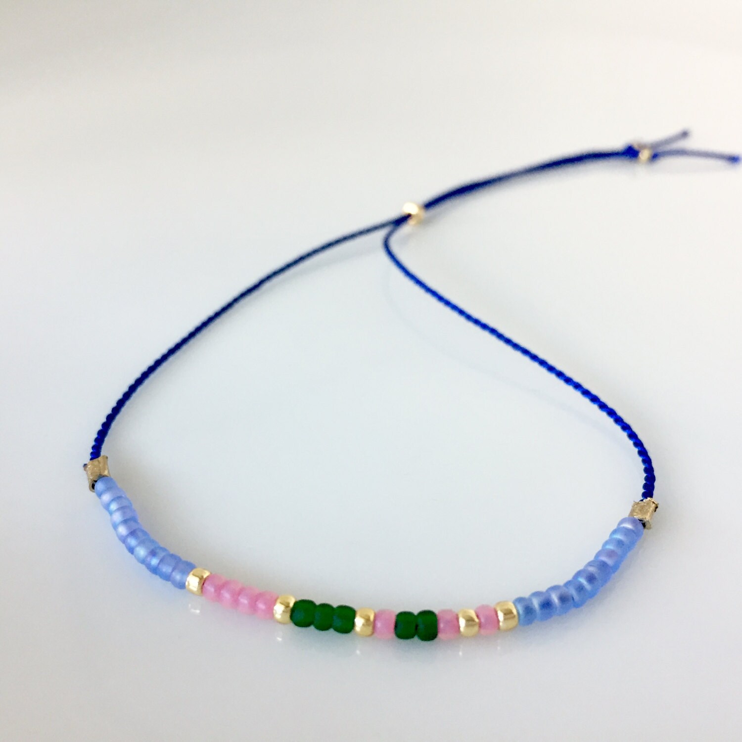 Hoffe Morse-Code Armband - Blau Hoffe Morse-Code Armband - Blau von allthesprinklesshop