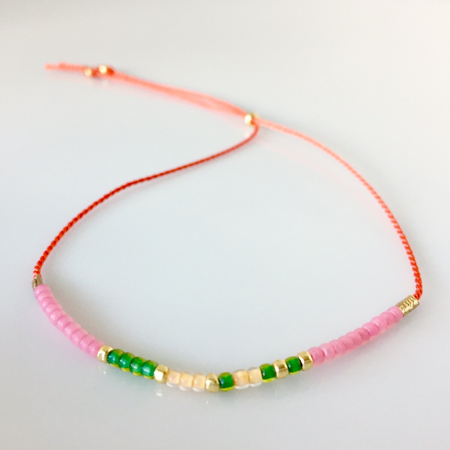 Hoffe Morse-Code Armband - Orange Hoffe Morse-Code Armband - Orange von allthesprinklesshop