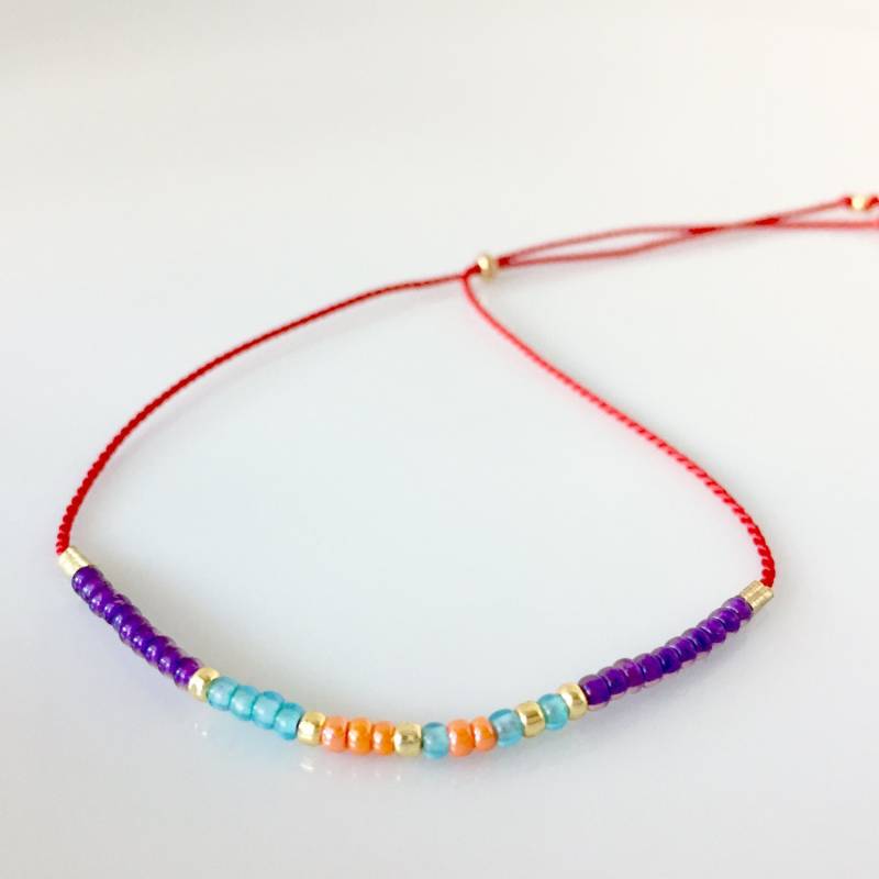 Hoffe Morse-Code Armband - Rot Hoffe Morse-Code Armband - Rot von allthesprinklesshop