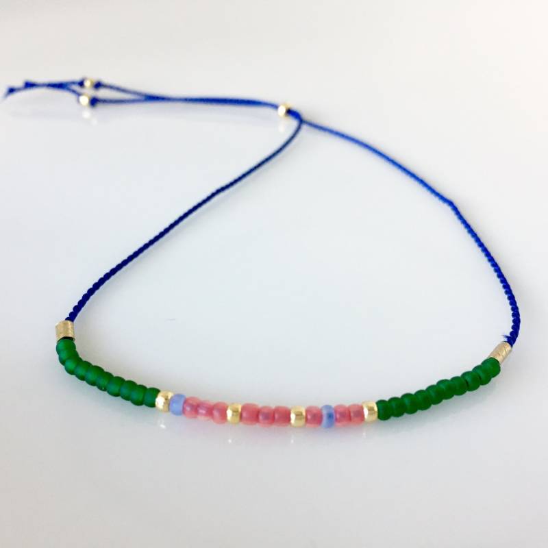 Joy Morse Code Armband - Blau Joy Morse Code Armband - Blau von allthesprinklesshop