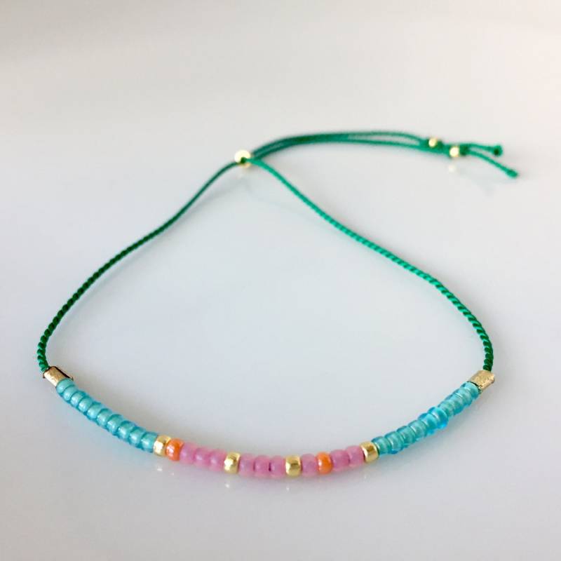 Joy Morse Code Armband - Grün Joy Morse Code Armband - Grün von allthesprinklesshop