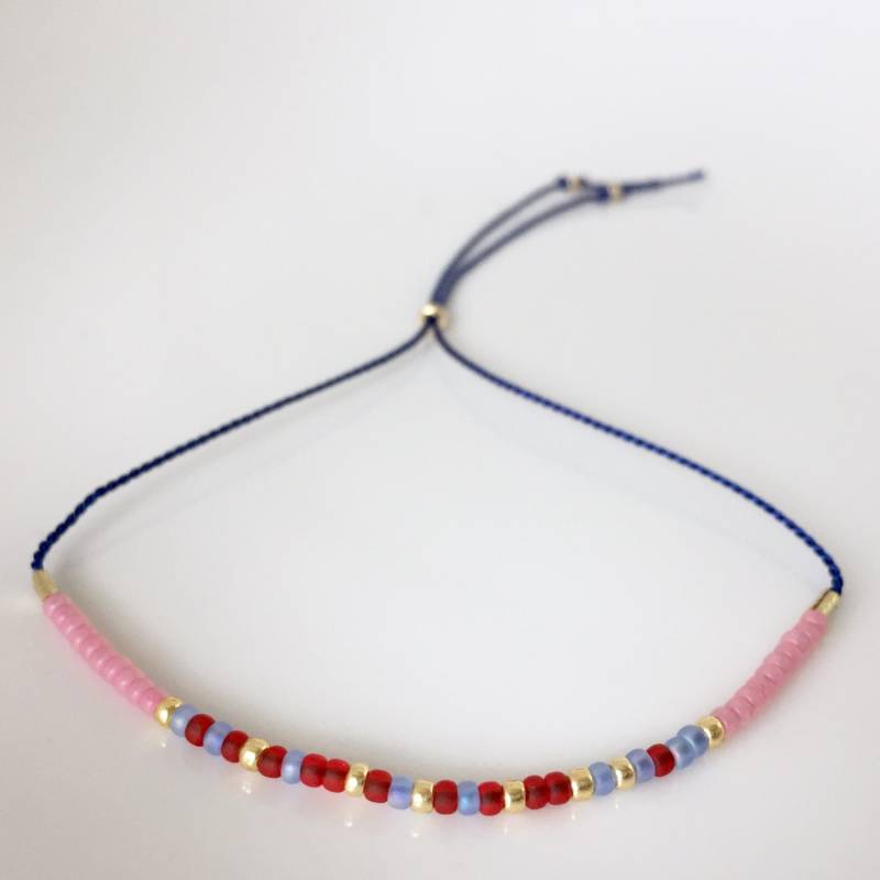 Klarheit Morse-Code Armband - Blau Klarheit Morse-Code Armband - Blau von allthesprinklesshop