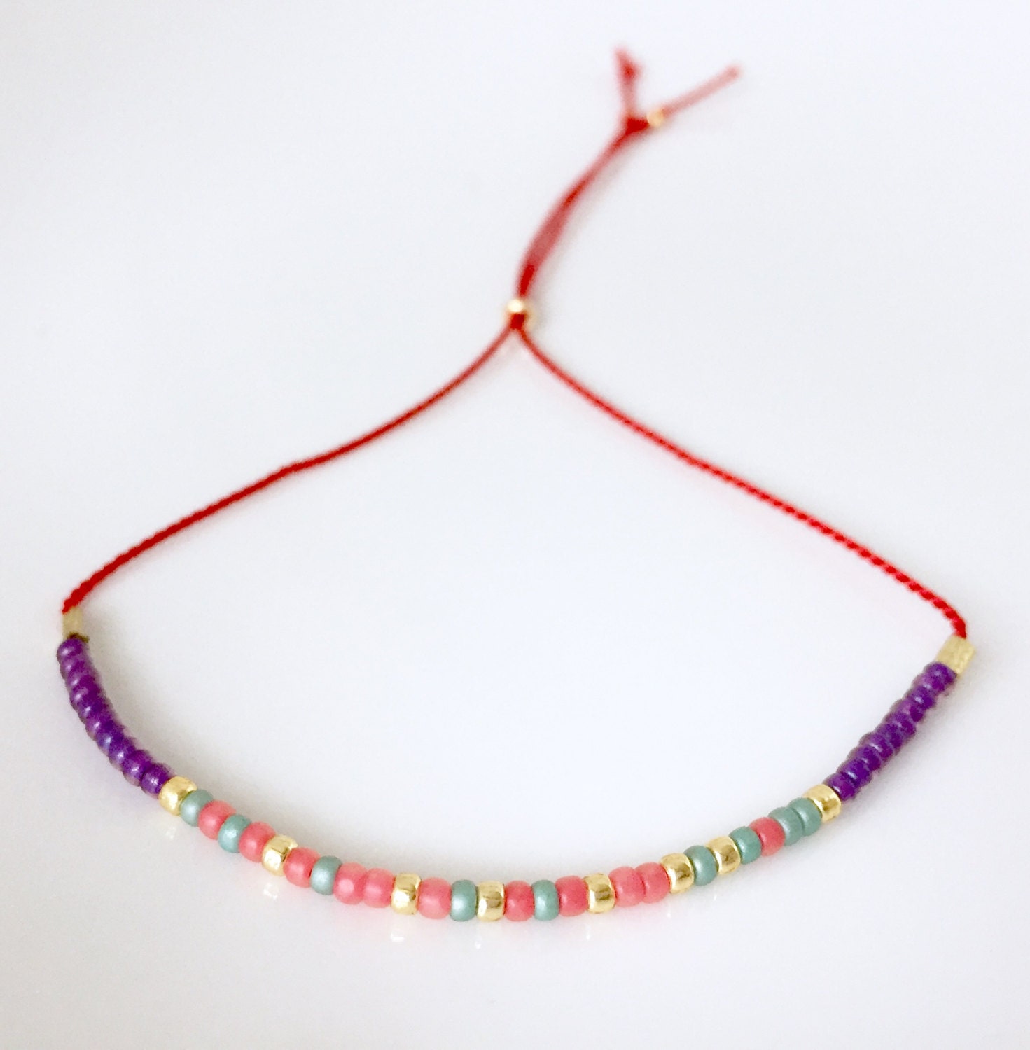 Klarheit Morse-Code Armband - Rot Klarheit Morse-Code Armband - Rot von allthesprinklesshop