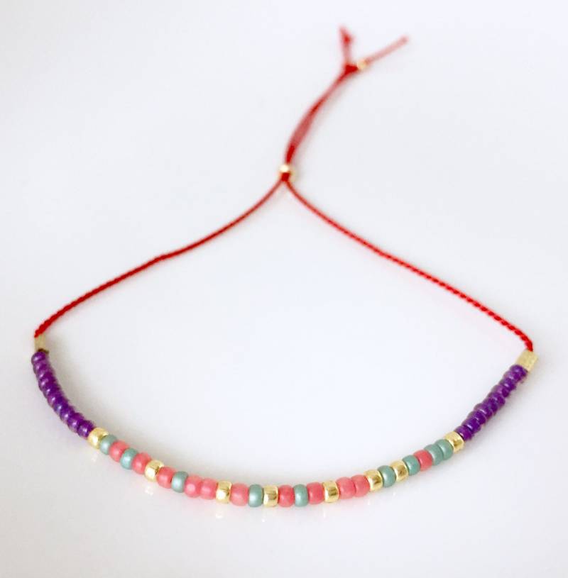 Klarheit Morse-Code Armband - Rot Klarheit Morse-Code Armband - Rot von allthesprinklesshop