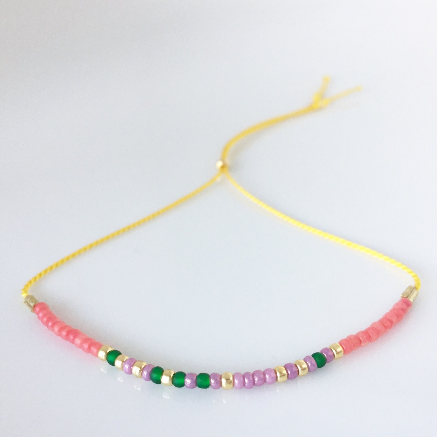 Lehrer-Morse-Code-Armband - Gelb Lehrer-Morse-Code-Armband - Gelb von allthesprinklesshop