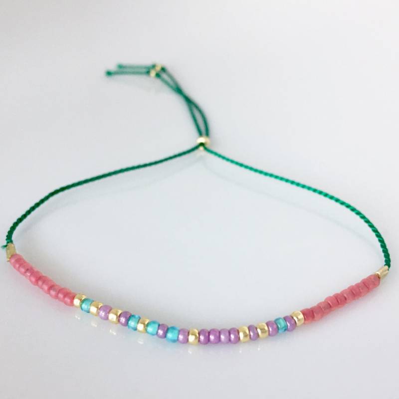 Lehrer-Morse-Code-Armband - Grün Lehrer-Morse-Code-Armband - Grün von allthesprinklesshop