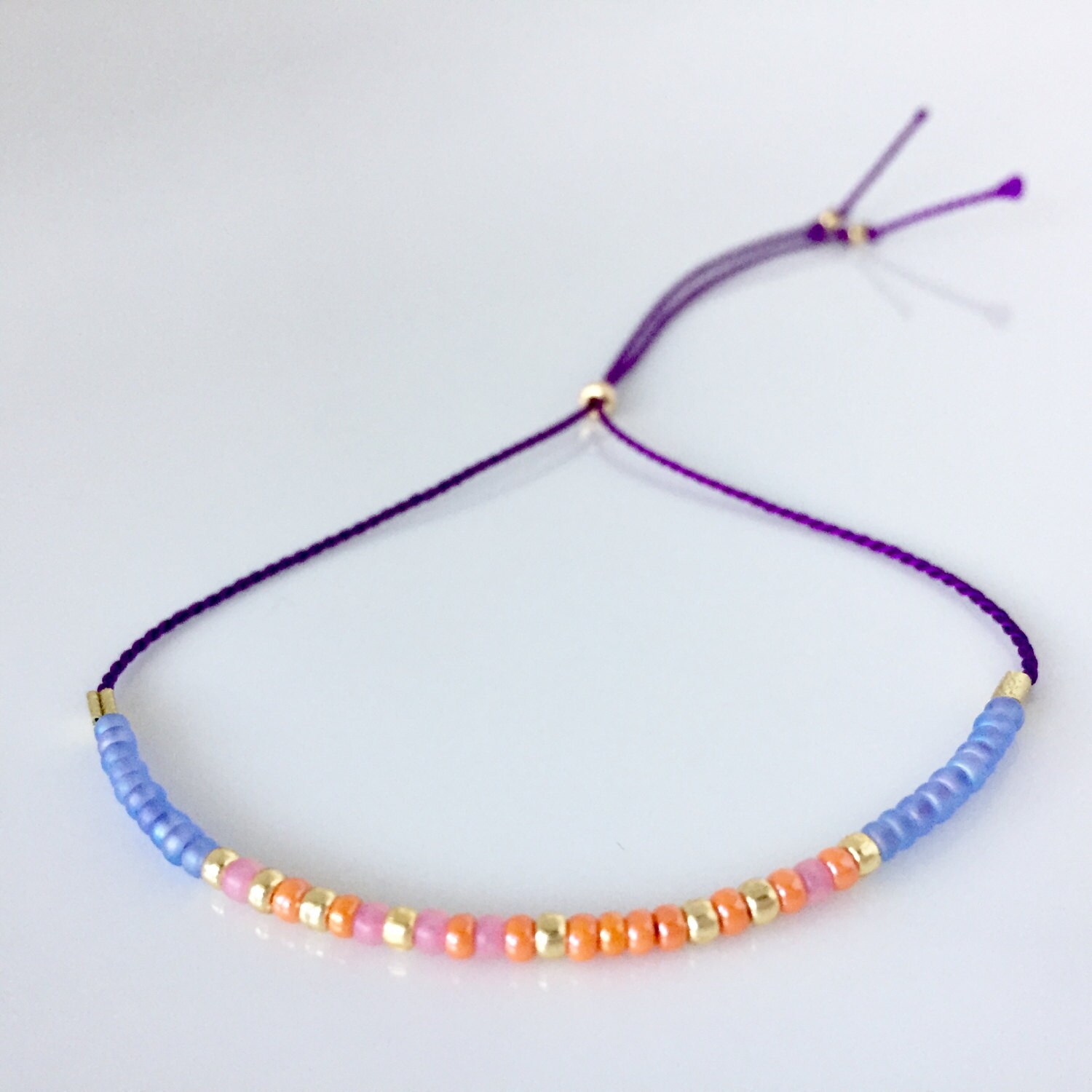 Lehrer-Morse-Code-Armband - Lila Lehrer-Morse-Code-Armband - Lila von allthesprinklesshop