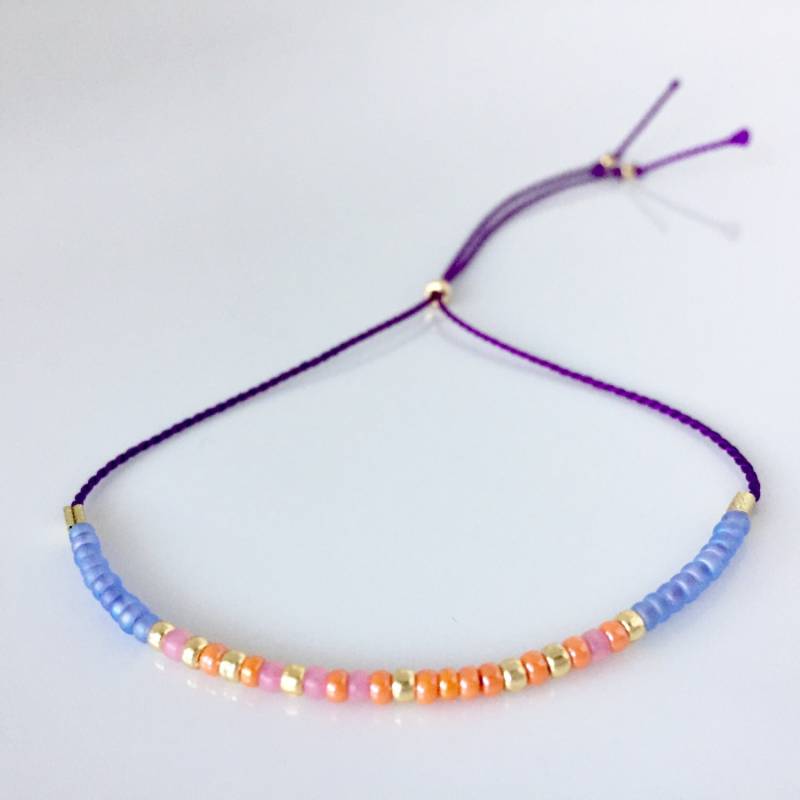 Lehrer-Morse-Code-Armband - Lila Lehrer-Morse-Code-Armband - Lila von allthesprinklesshop