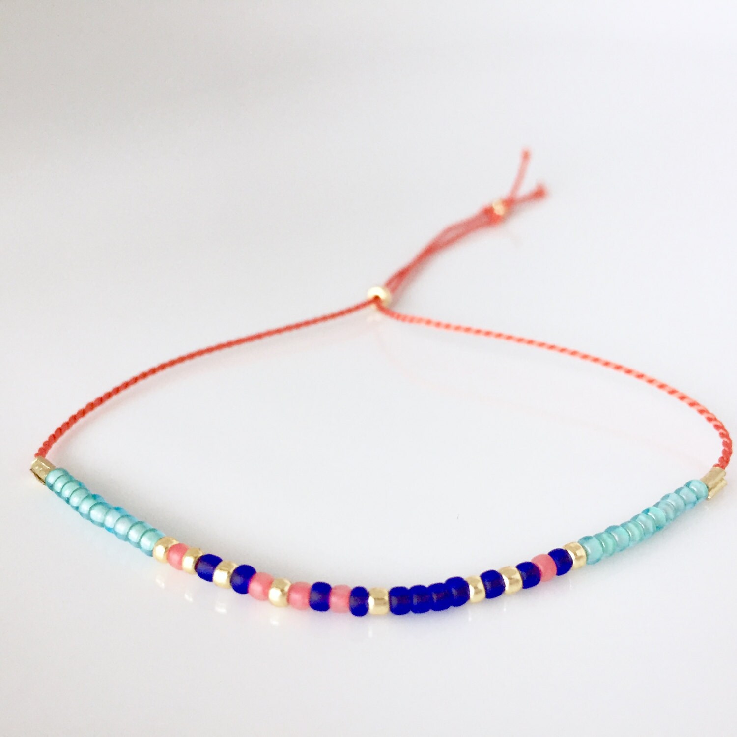 Lehrer-Morse-Code-Armband - Orange Lehrer-Morse-Code-Armband - Orange von allthesprinklesshop