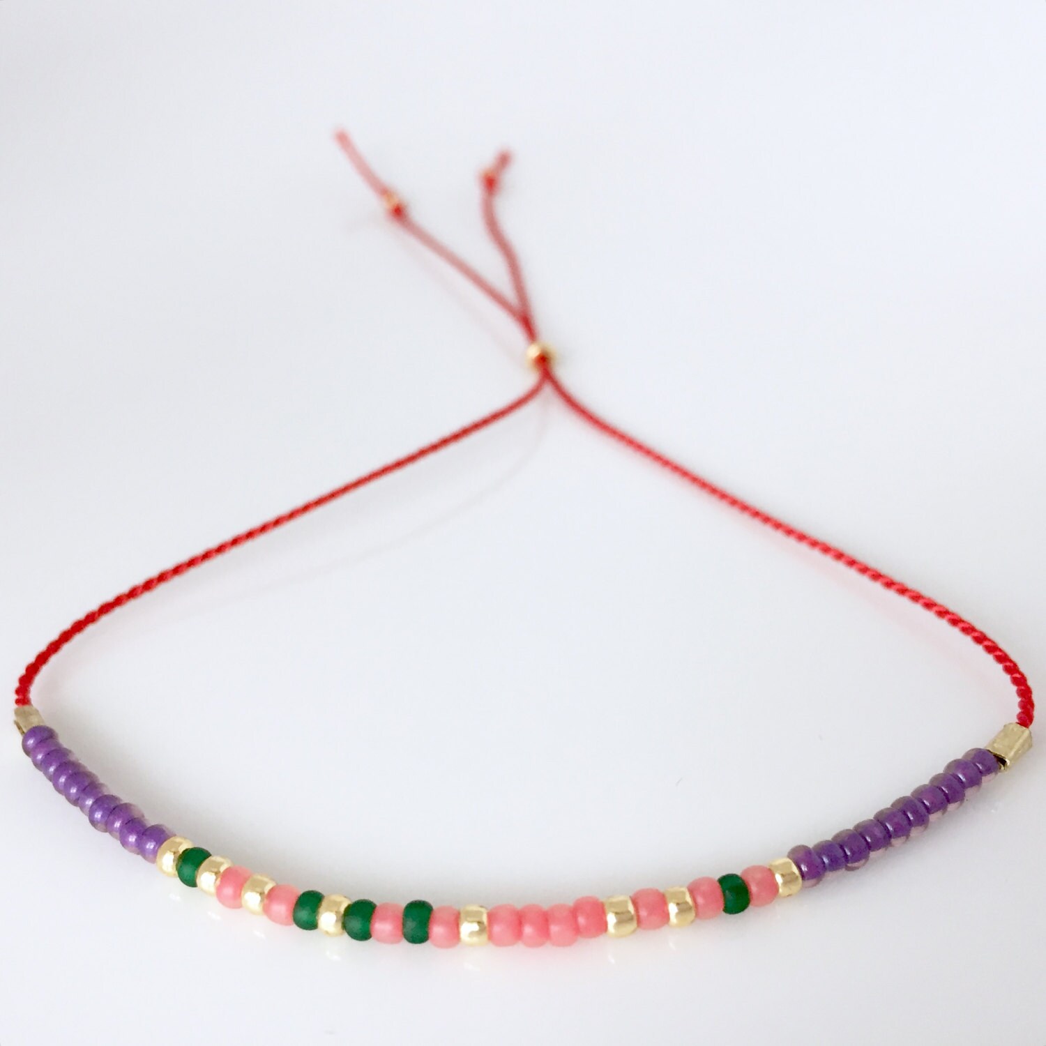 Lehrer-Morse-Code-Armband - Rot Lehrer-Morse-Code-Armband - Rot von allthesprinklesshop